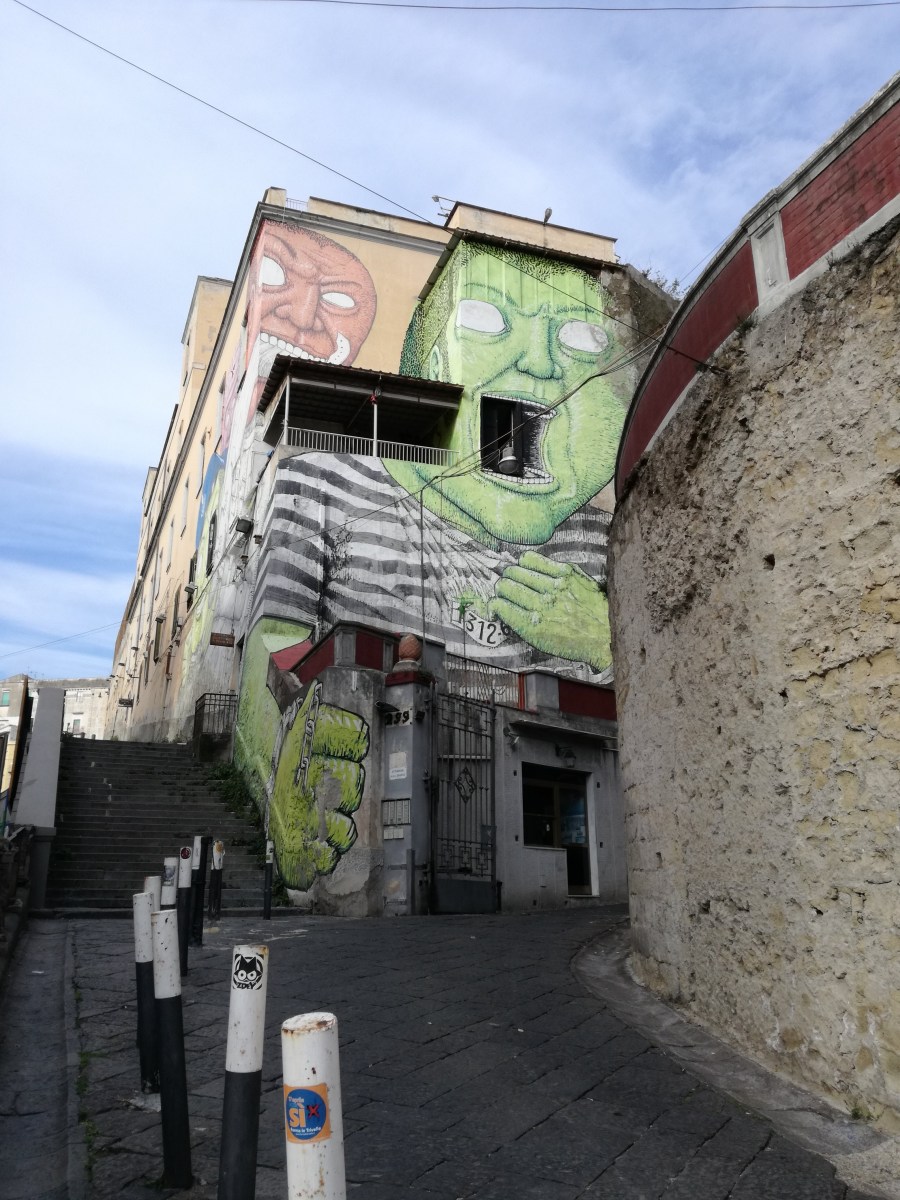 street art napoli blu