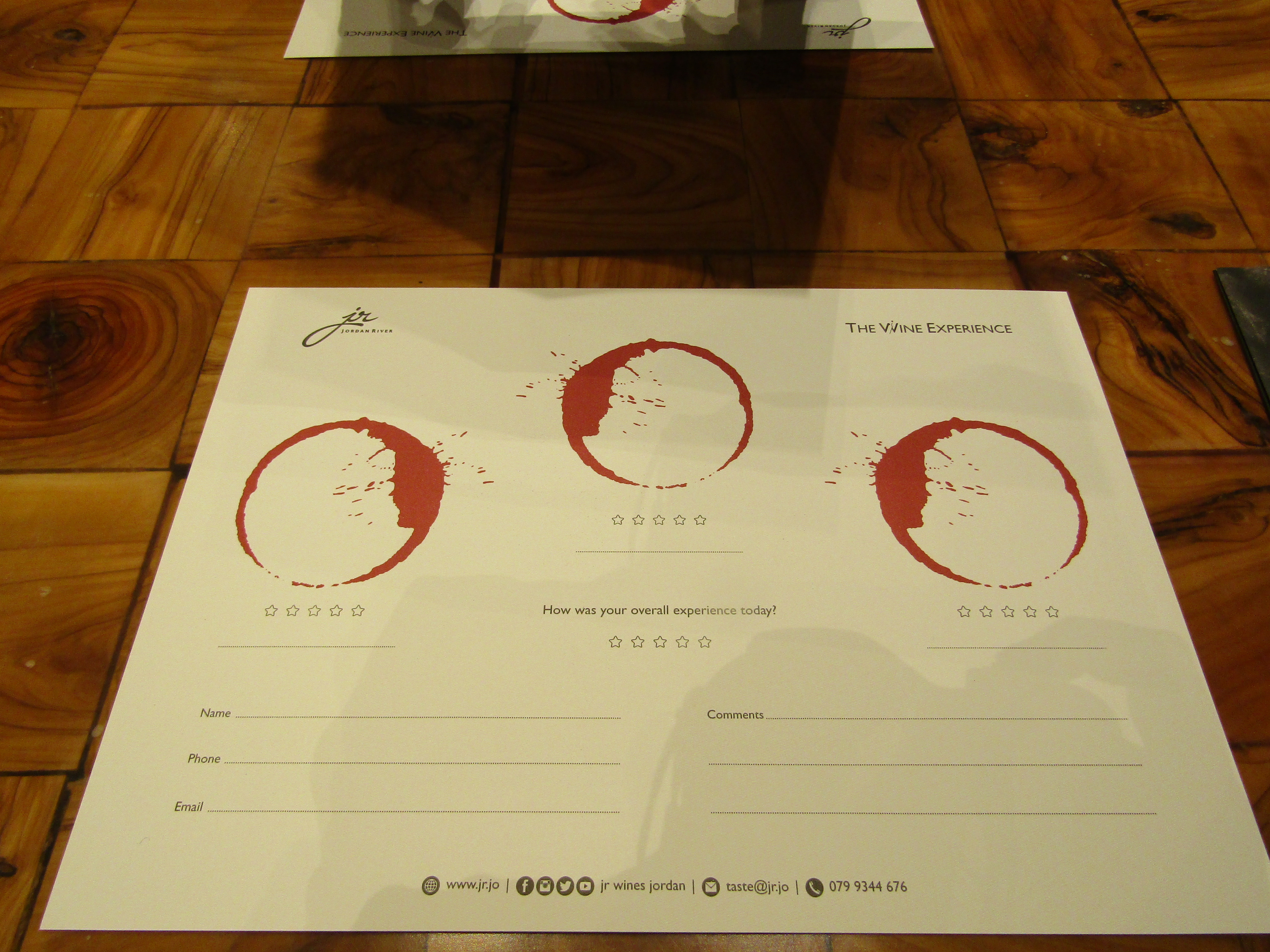 jr the wine experience degustazione