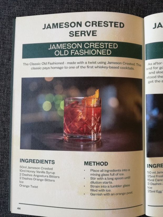 jameson whiskey old fashioned